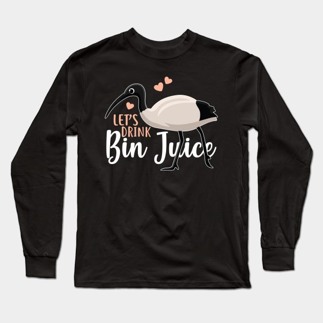 Let's Drink Bin Juice Bin Chicken Long Sleeve T-Shirt by Psitta